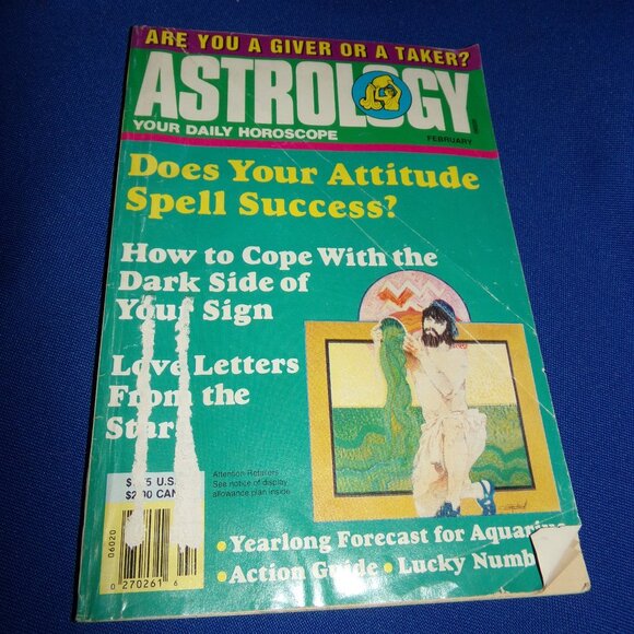 Vintage Astrology Magazine - February 1994 - Dark Side, Attitude Success - Picture 1 of 6